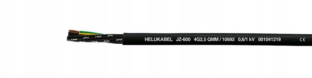HELUKABEL Przewód sterowniczy JZ-600 5G35 0,6/1 kV żyły czarne, numerowane