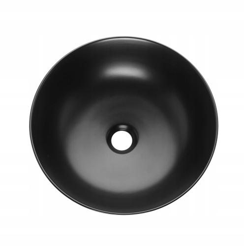 INVENA UMYWALKA NABLATOWA TINOS INVENA TREND, 39,5 CM, CZARNY PÓŁMAT