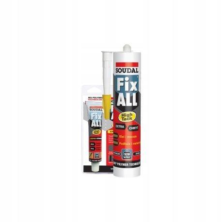 SOUDAL Fix all high tack 290ml biały klej-uszczelniacz hybrydowy