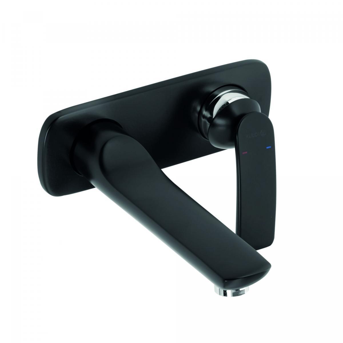 KLUDI BALANCE Ścienna bateria umywalkowa czarn 48h