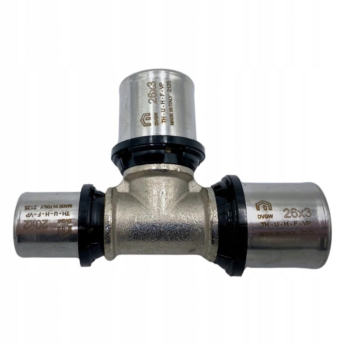 Trójnik redukcyjny PURMO CLEVERFIT 26x26x20