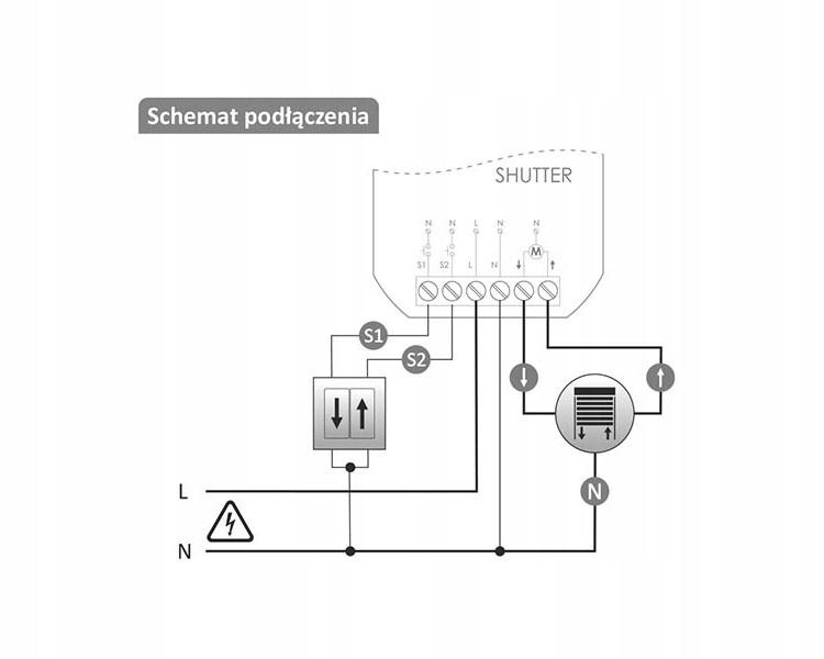 F&F DOPUSZKOWY STEROWNIK ROLET Wi-Fi Z SILNIKIEM 230V SHUTTER FOX