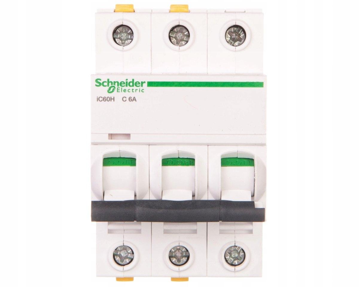 SCHNEIDER ELECTRIC Wyłącznik nadprądowy iC60H-C6-3 C 6A 3-biegunowy