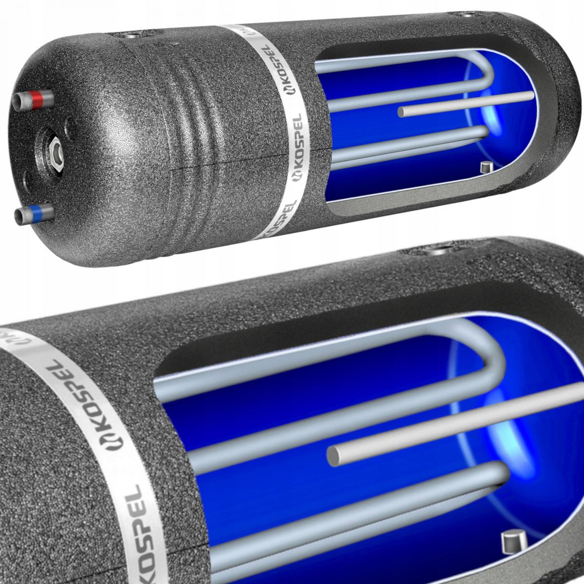 Wymiennik poziomy 107 KOSPEL WW-100 Termo Hit z wężownicą