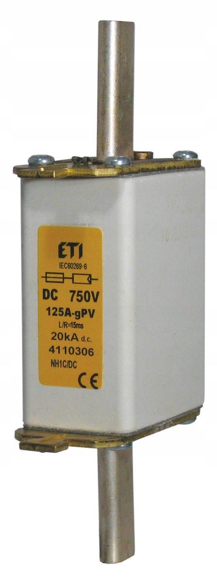 ETI Wkładka topikowa WT/NH 0 DC - 750V M0 GR 50A/750V DC