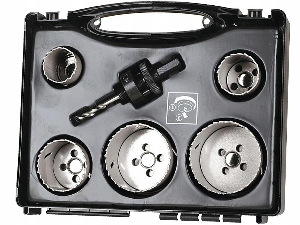 Zestaw otwornic 35 40 51 65 68 mm Wolfcraft 48h