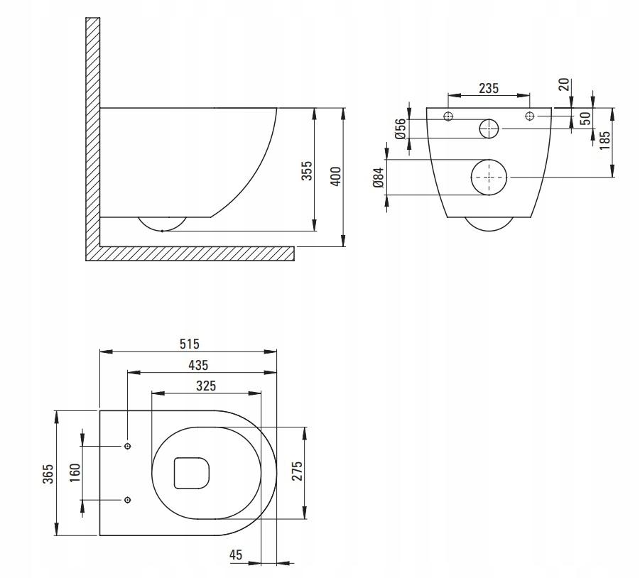 DEANTE Miska WC z deską bezkołnierzowa Silia, biały
