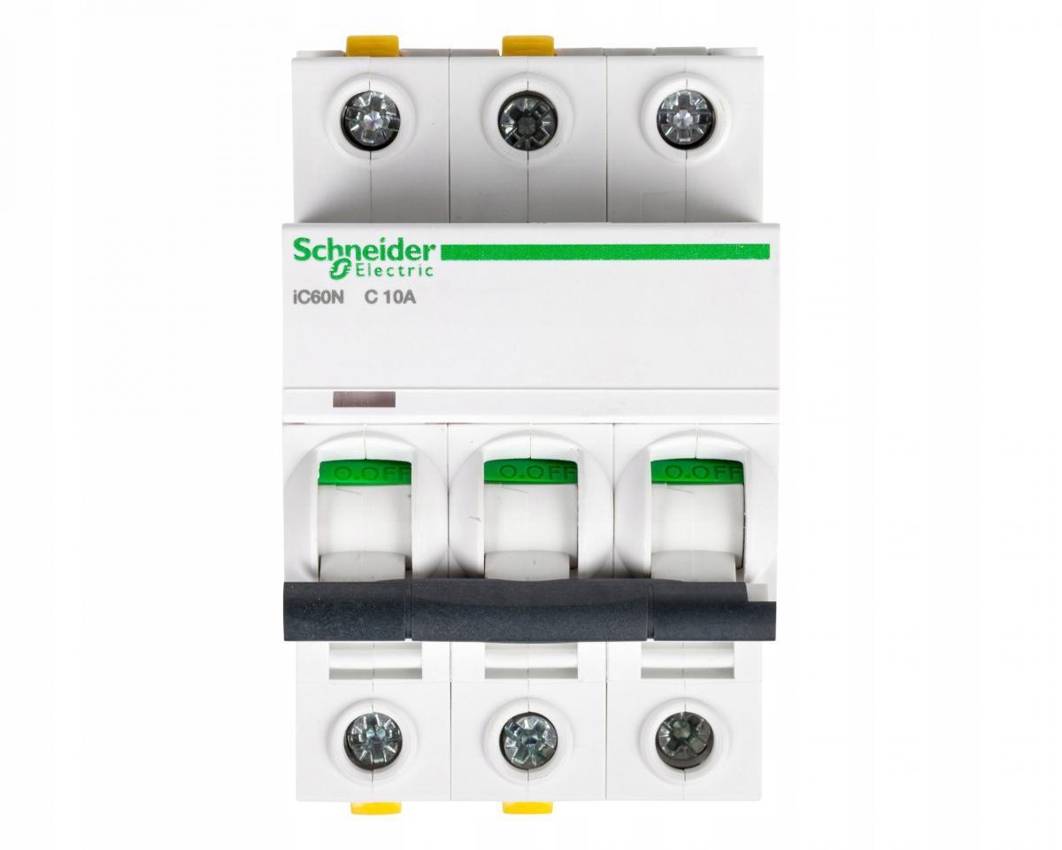 SCHNEIDER ELECTRIC Wyłącznik nadprądowy iC60N-C10-3 C 10A 3-biegunowy