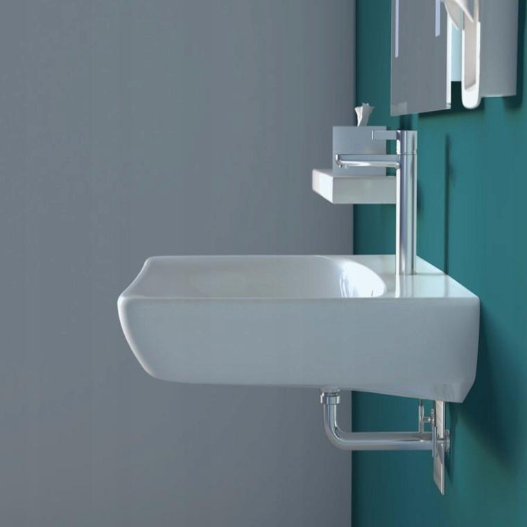 Umywalka Selnova Comfort B65 cm, H15 cm, T55 cm, z przelewem, z otworem na
