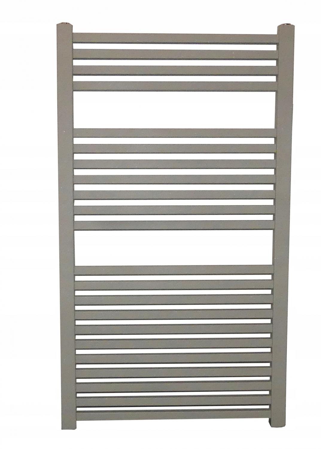 Grzejnik łazienkowy pionowy SKALAR Monza 70/55 353 W 700x550x75 platyna mat