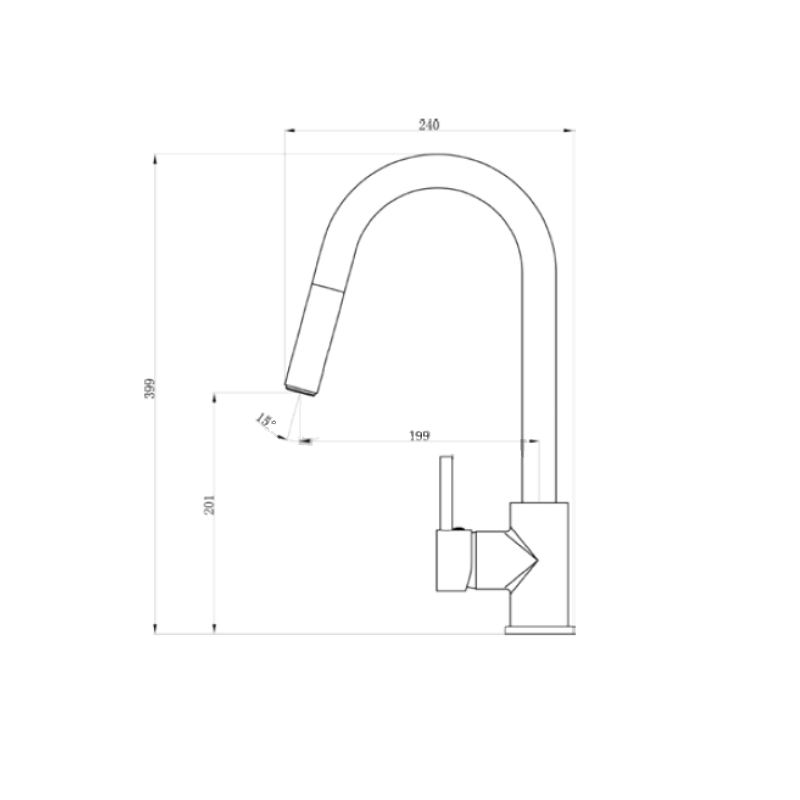Bateria zlewozmywakowa INVENA ELIA CZARNA 48h