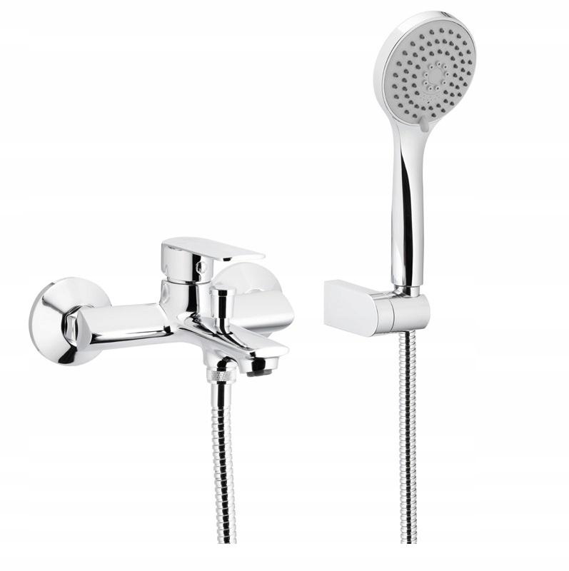 Bateria wannowa ścienna ARMATURA KRAKÓW AMAZONIT 2-otw mosiężna chrom