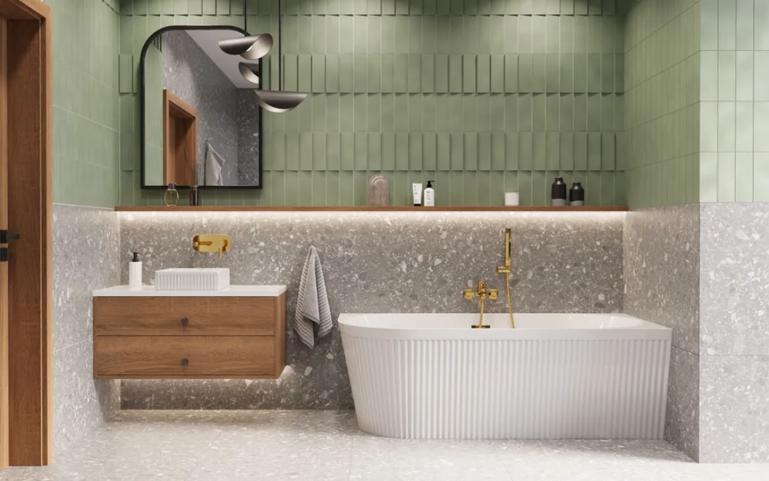 INVENA BATERIA WANNOWA GLAMOUR INVENA TREND ZŁOTA