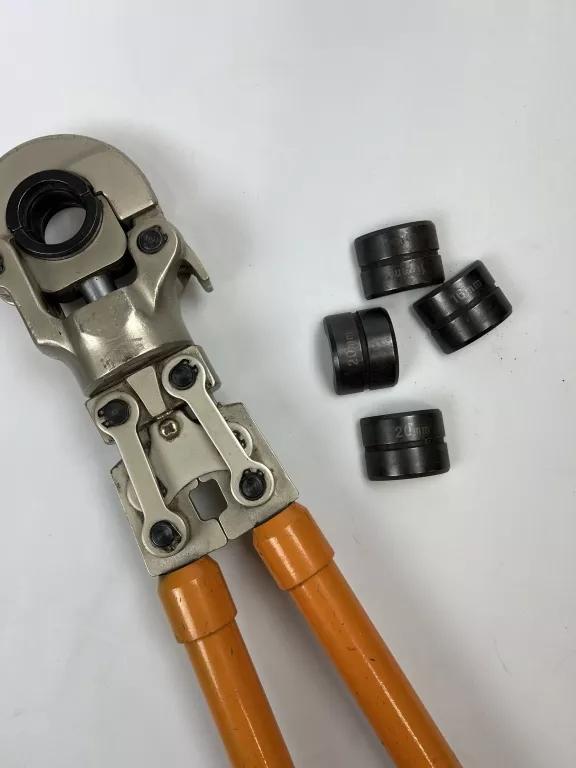 INVENA ZACISKARKA RĘCZNA DO ZŁĄCZEK ZAPRASOWYWANYCH + SZCZĘKI 16,20,26