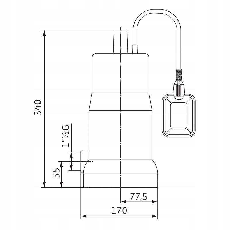 Pompa odwodnieniowa WILO do wody brudnej Initial DRAIN 10-7 48h