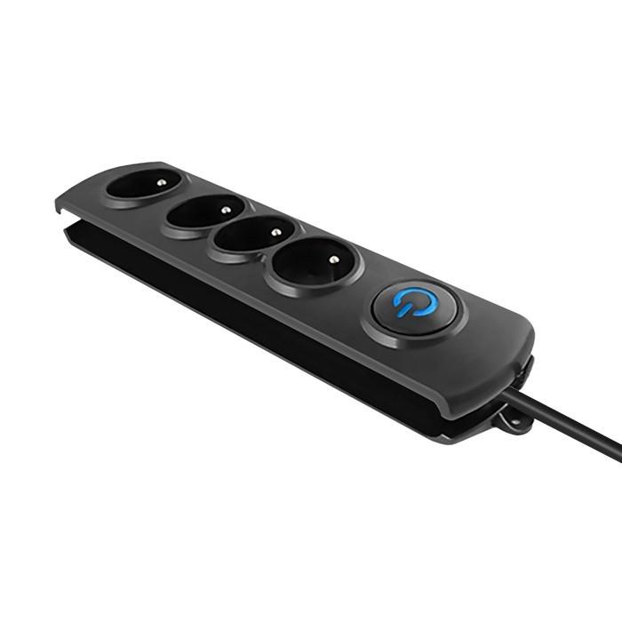 QOLTEC Listwa antyprzepięciowa Quick Switch 4 gniazda 1.5m