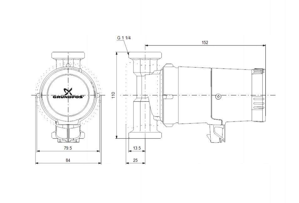 GRUNDFOS Pompa cyrkulacyjna GRUNDFOS COMFORT 15-14 BXA PM 230 V