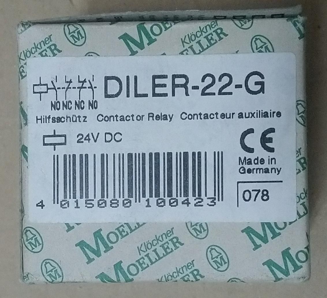 EATON Stycznik pomocniczy AC-15 I=3A 2Z 2R DILER-22-G(24VDC)