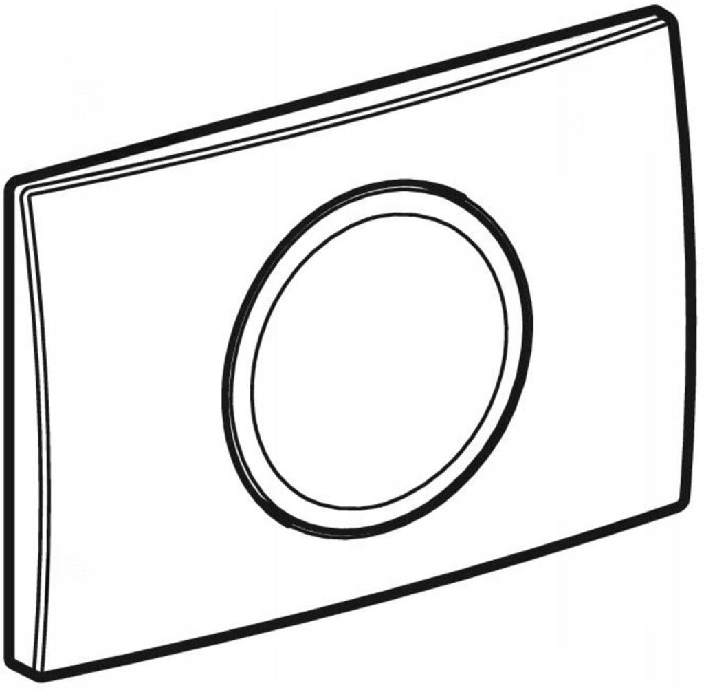 Przycisk uruchamiający GEBERIT Delta15 okrągły przedni biały alpin