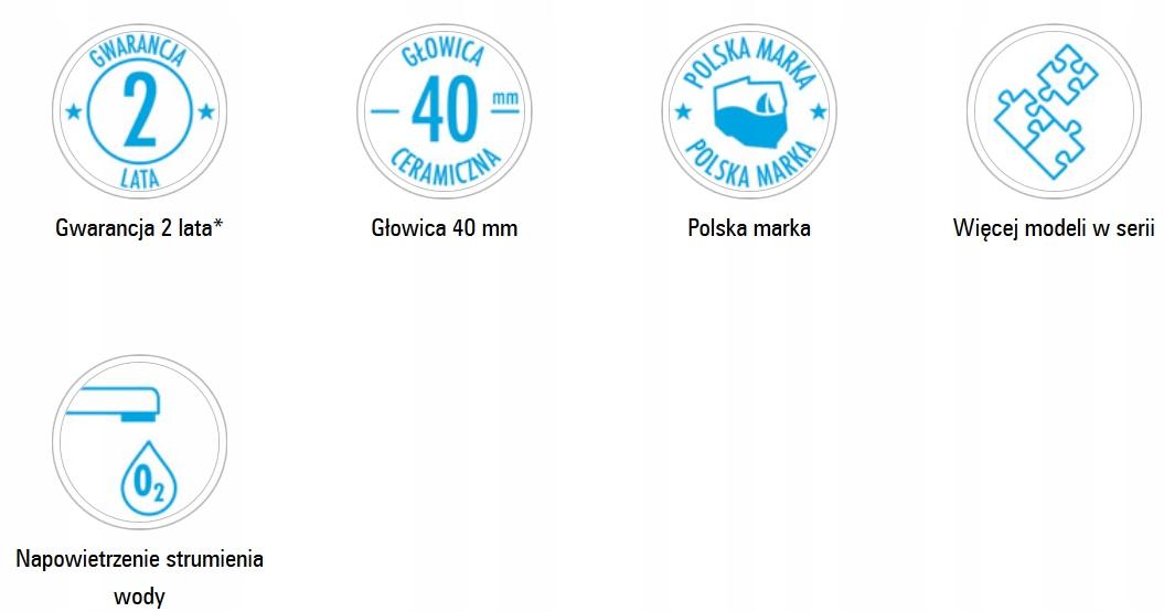 DEANTE Bateria umywalkowa Deante Joko chrom, stojąca bez korka aut.