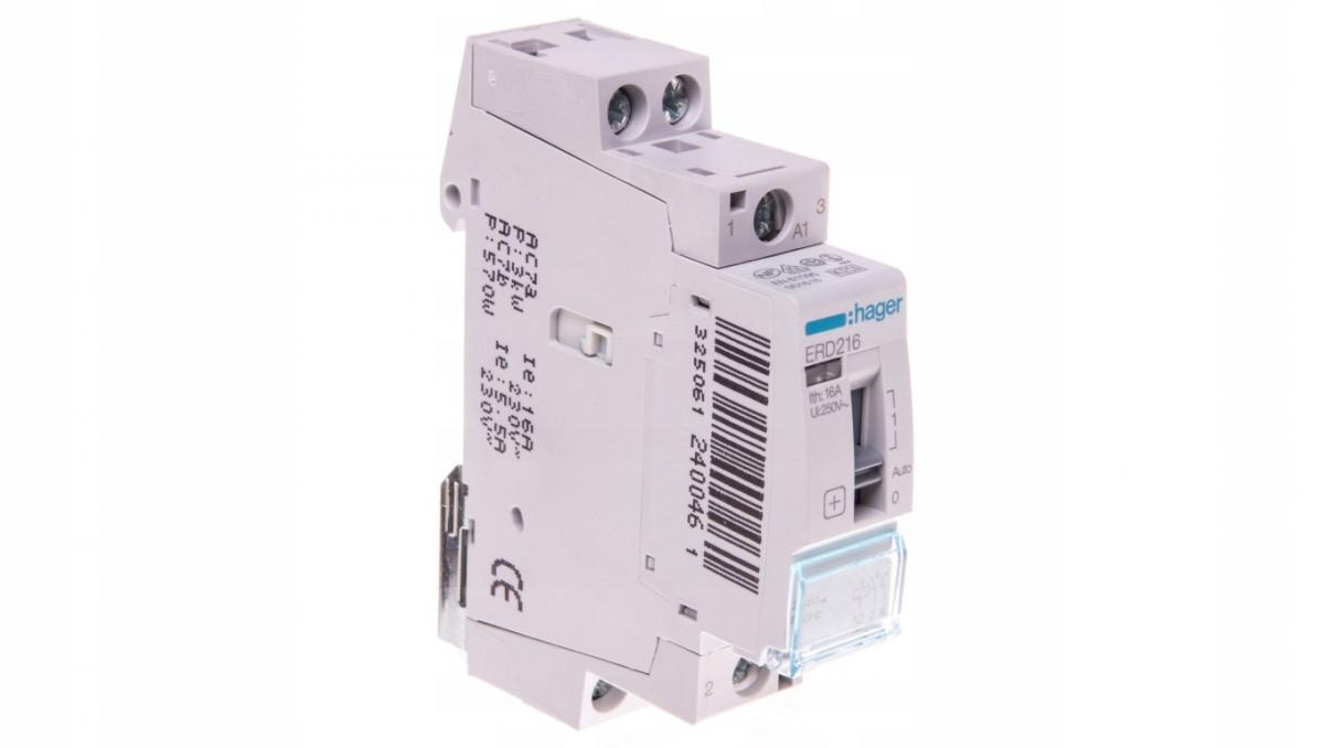 HAGER Przekaźnik instalacyjny 24VAC 2NO 16A