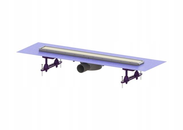 Odpływ liniowy prysznicowy Linearis Compact L=650 boczny z matą