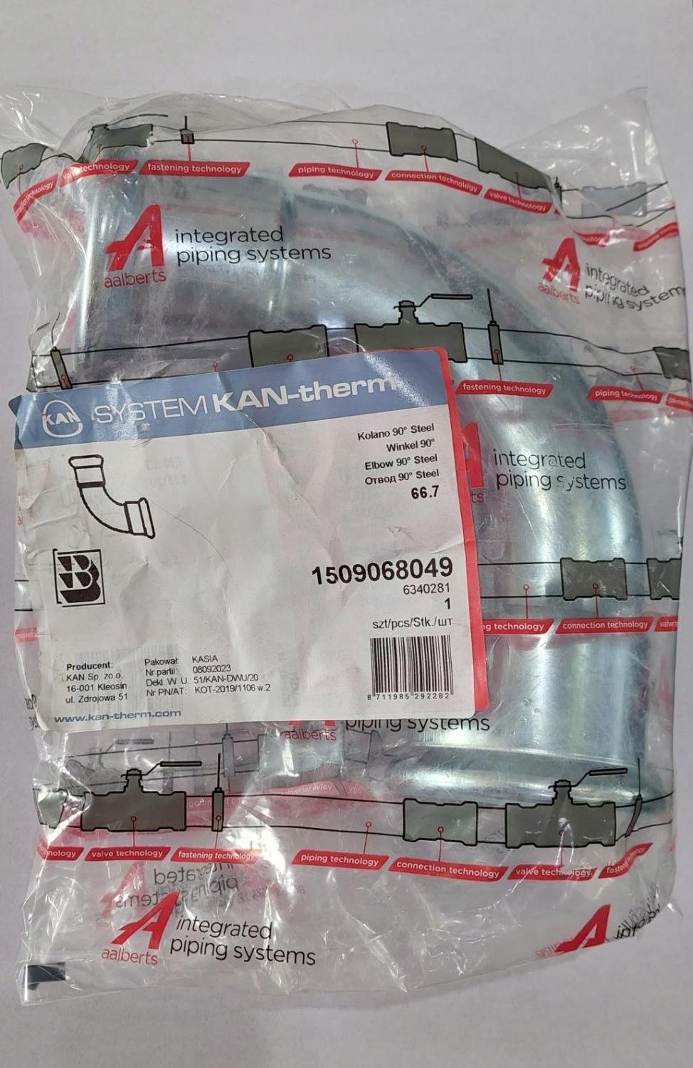 KAN-therm Kolano 90° Steel - 66.7