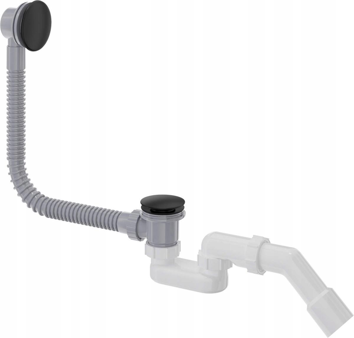 DEANTE Syfon do wanny click-clack, nero