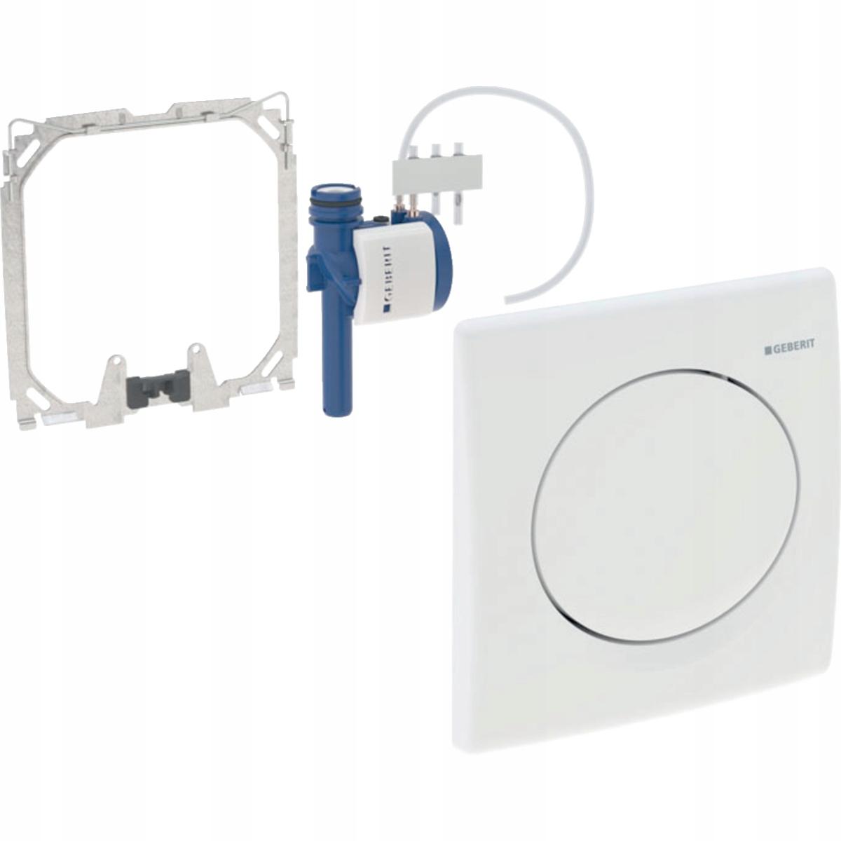 Pneumatyczny zawór Geberit Basic Biały Pisuar 48h
