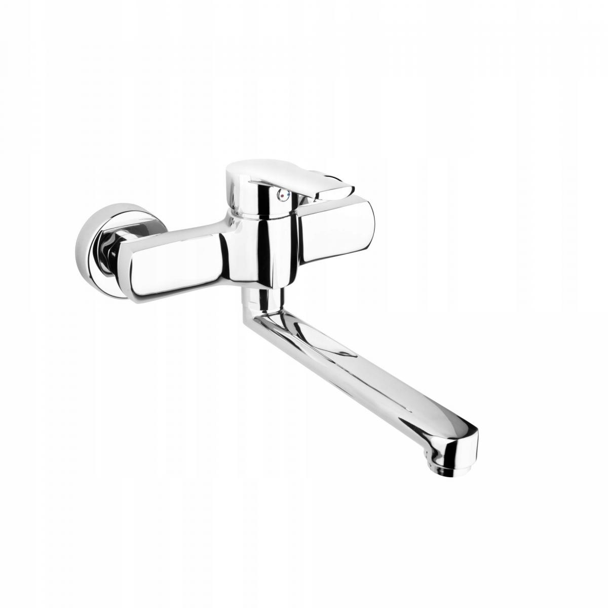 Bateria umywalkowa ścienna ARMATURA KRAKÓW SPARC BLACK mosiądz