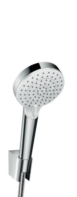 Bateria wannowo-prysznicowa dwuuchwytowa ścienna Hansgrohe Logis srebrny