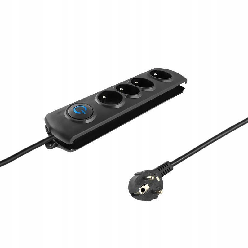 QOLTEC Listwa antyprzepięciowa Quick Switch 4 gniazd 2.5m