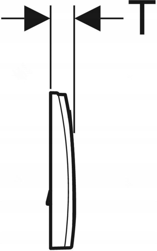 Przycisk uruchamiający GEBERIT Delta15 okrągły przedni biały alpin