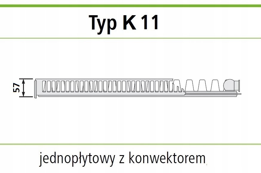 GRZEJNIK TERMOTEKNIK C11 400x1400 C 11 Boczny