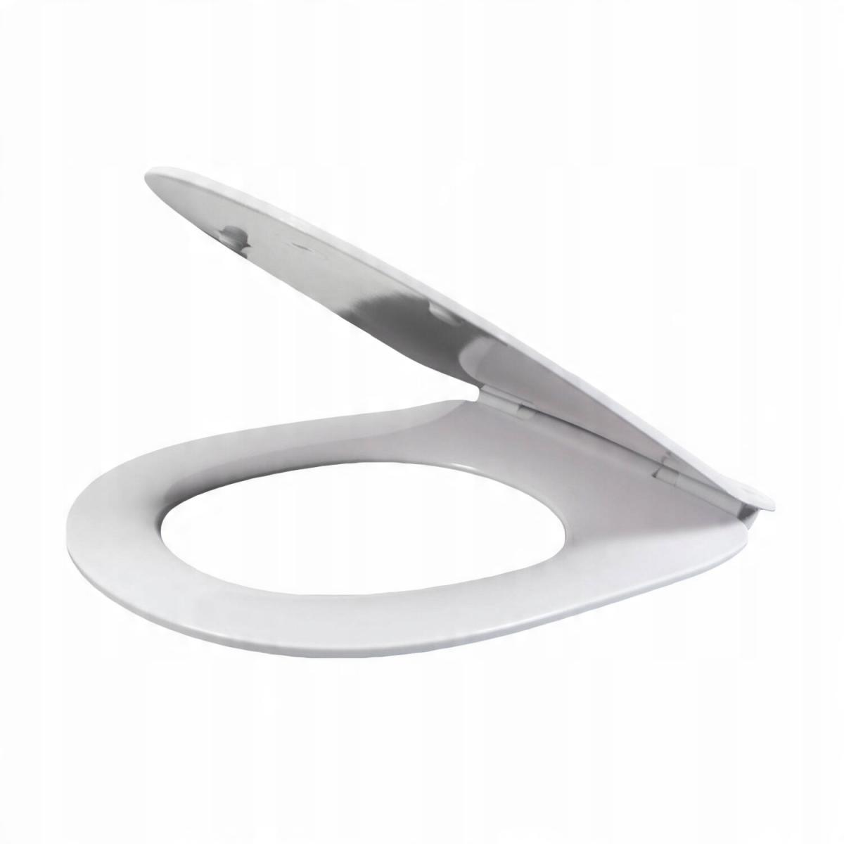 Deska WC GAP ROUND/MERIDIAN Slim Wolnoopadająca Duroplast Biały ROCA