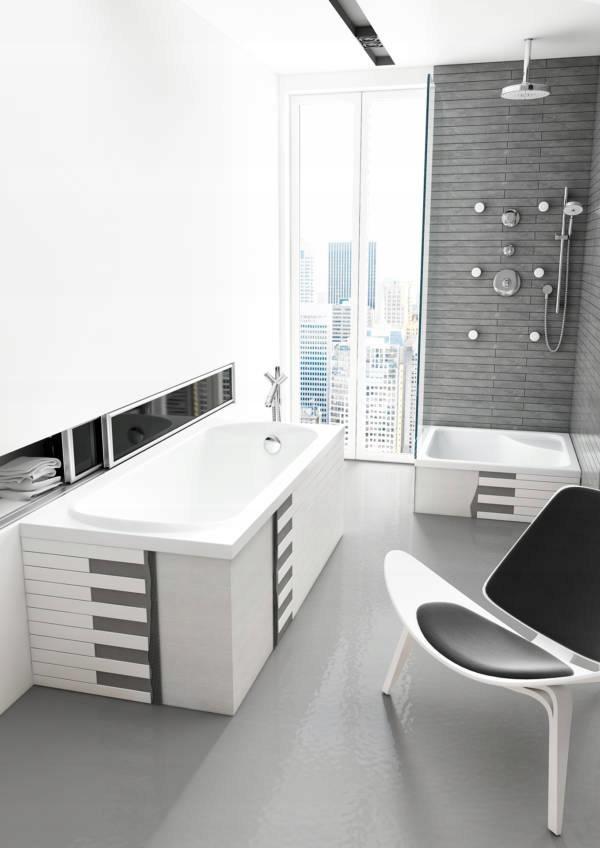 Nośnik do wanien prostokątnych 1.029-LED Stabilsound LED 140-170x75x61cm