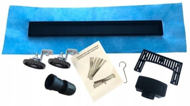 PURUS Odpływ przyścienny WALL 70 Black 2w1