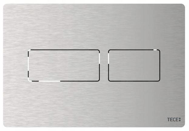 Przycisk spłukujący TECE solid podwójny do WC metal stal nierdzewna szczot