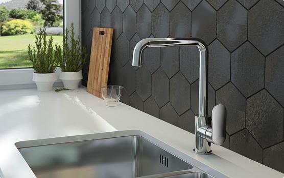 DEANTE Zlewozmywak granitowy 1-komorowy z ociekaczem Zorba, nero