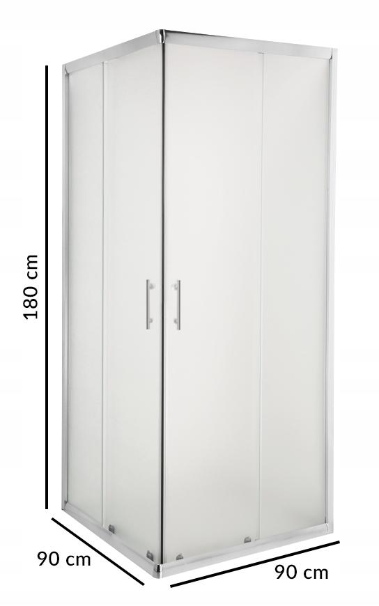 Invena Kabina prysznicowa Parla 90 szkło transparentne