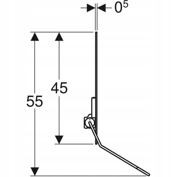KOŁO Lustro uchylne Lehnen Funktion lewe 600x450x5 mm