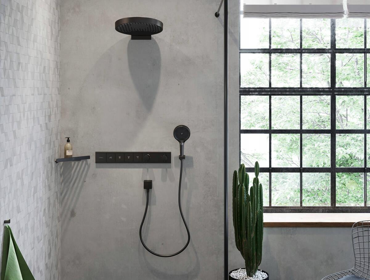 HANSGROHE FixFit Przyłącze węża Square z zaworem zwrotnym