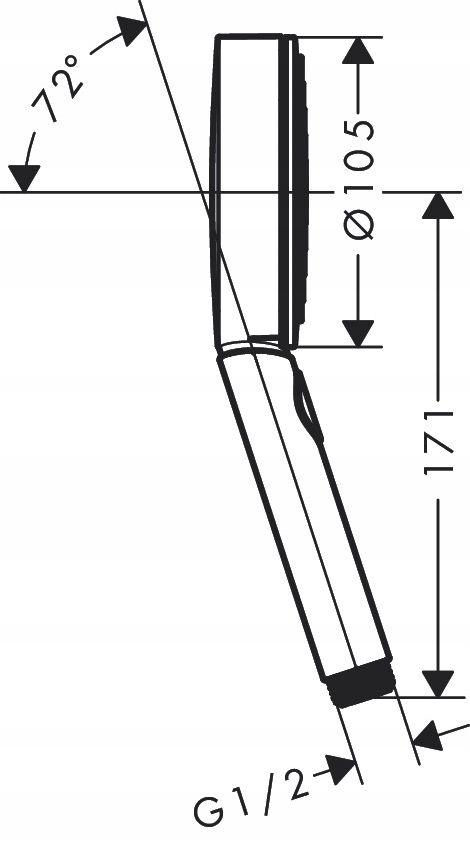 HANSGROHE Pulsify Select S Główka prysznicowa 105 3jet Activation