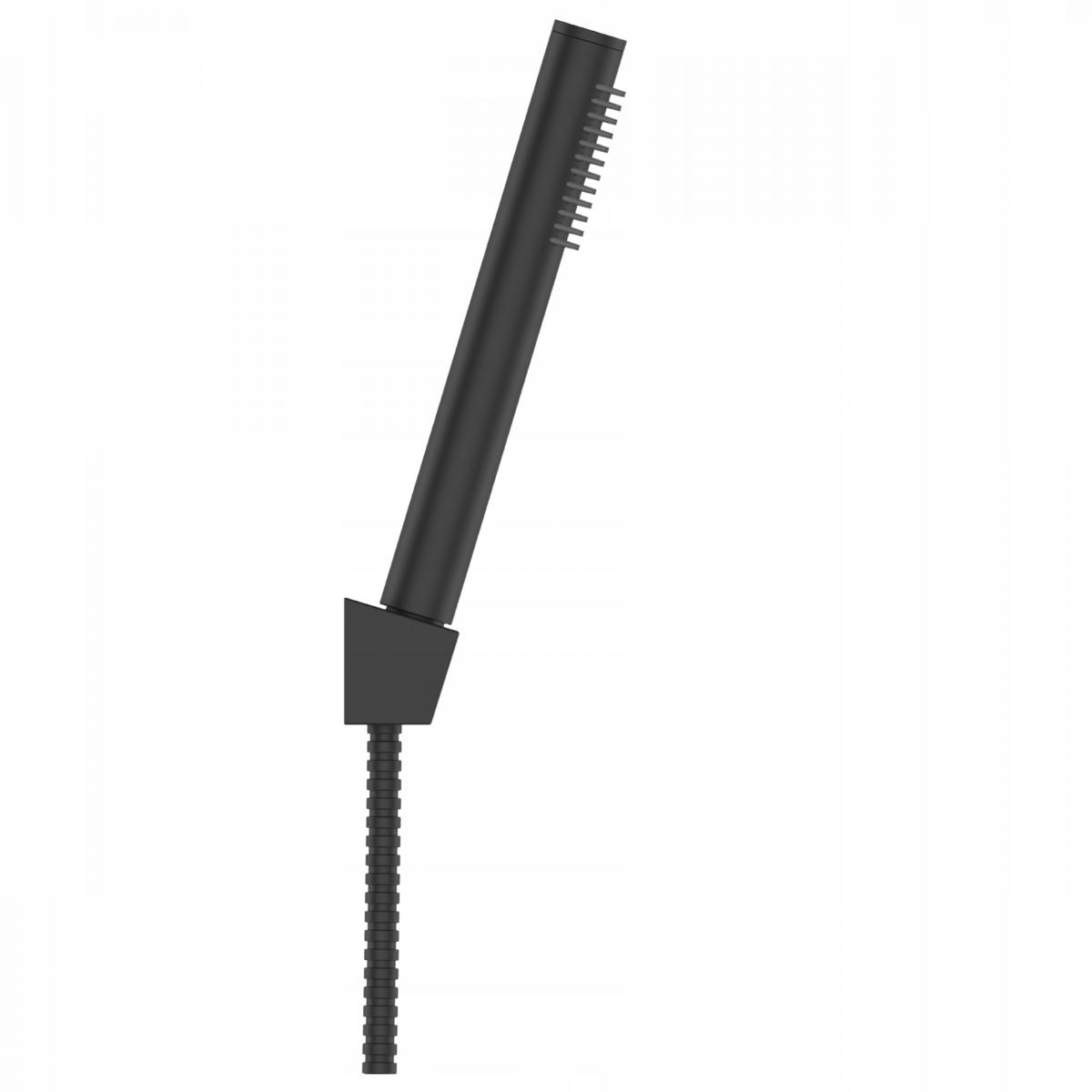 INVENA ZESTAW NATRYSKOWY 1-PUNKTOWY ALONIA MAT, CZARNY 1F