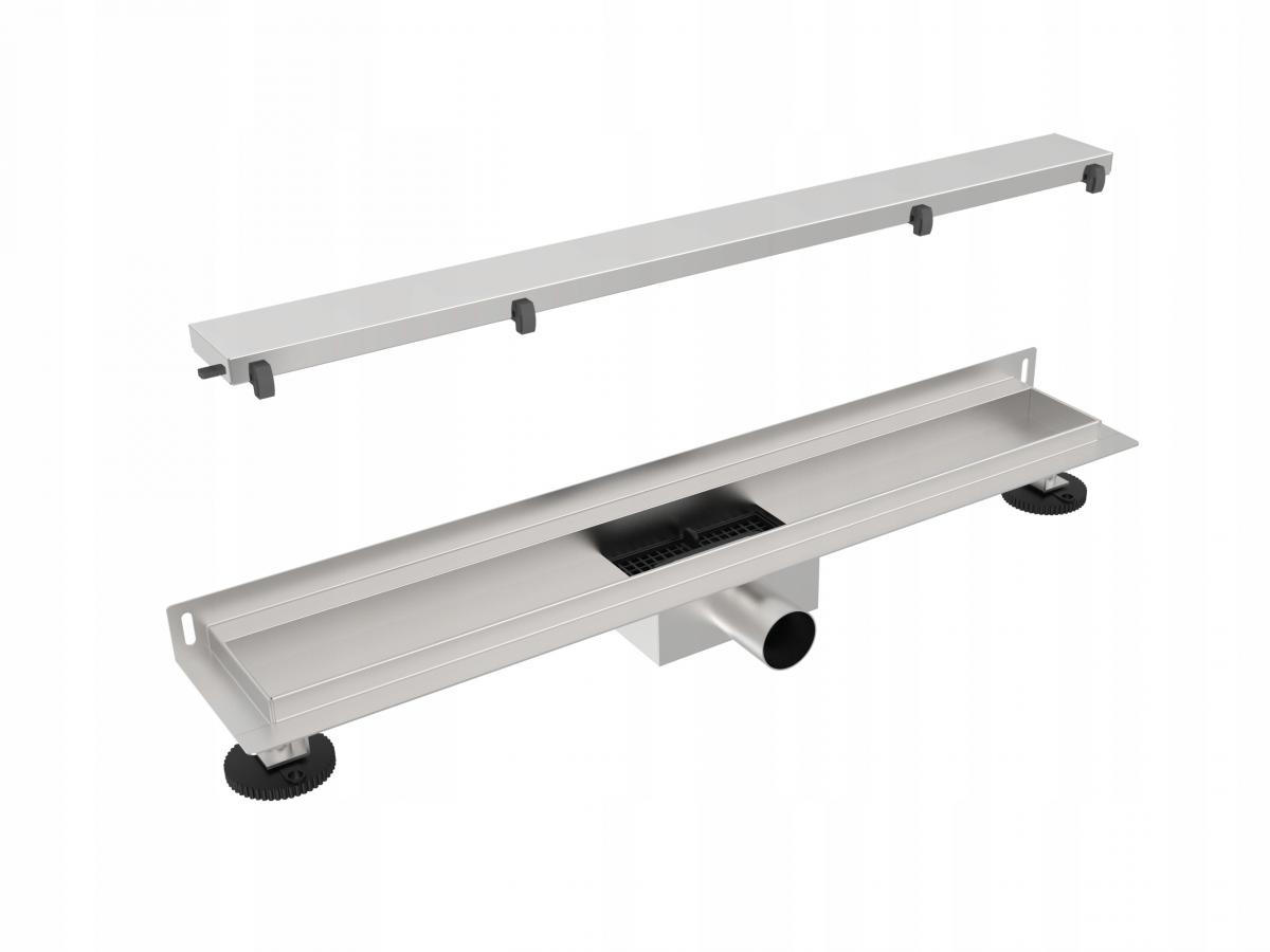 PURUS Odpływ przyścienny WALL 80 Chrom 2w1