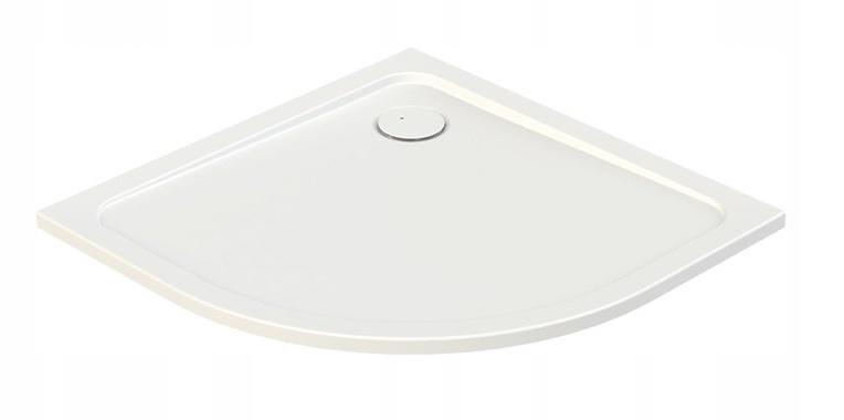 Brodzik akryl półokrągły SANPLAST Free Line BP/FREE 80x80x2,5+STB biały