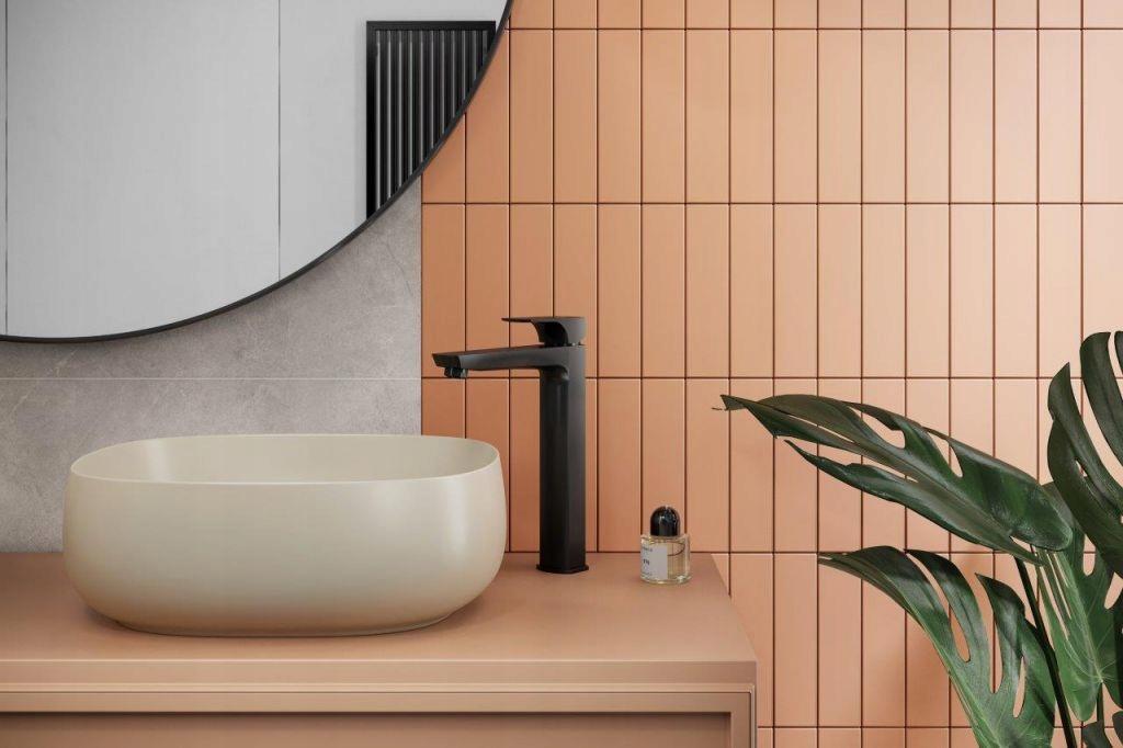 Bateria umywalkowa stojąca nablatowa ARMATURA KRAKÓW MOKAIT chrom