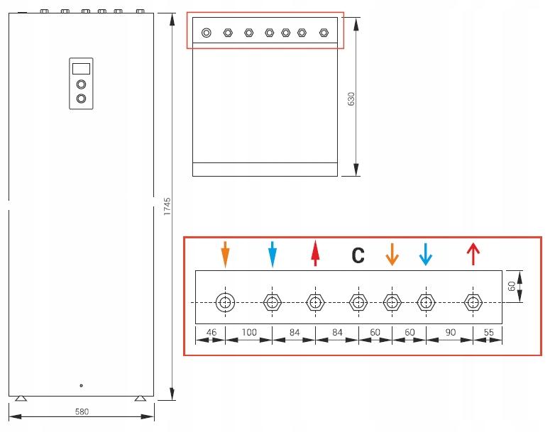 Kocioł elektryczny KOSPEL EKD.M3-04/06/08 kW 48h