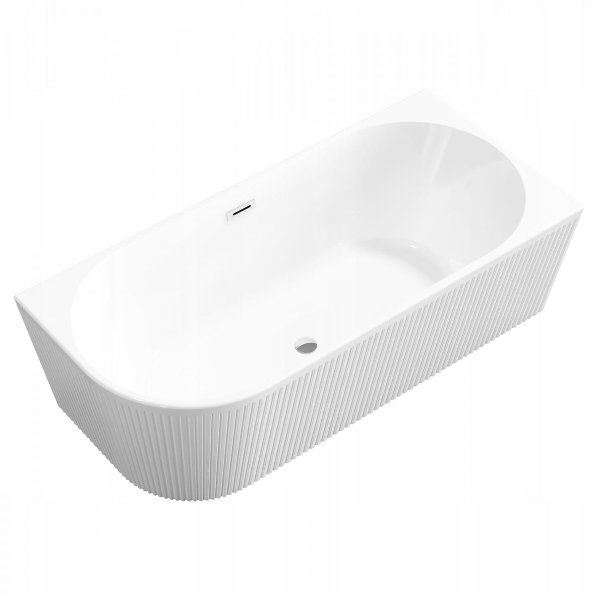 INVENA WANNA WOLNOST.PRZYŚC.RYFLOWANA 170 GLAMOUR TREND PRAWA SYF.CHRO