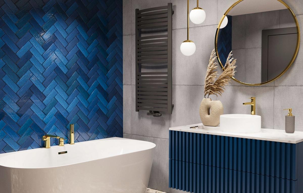 INVENA BATERIA WANNOWA 3 OTWOROWA GLAMOUR INVENA TREND ZŁOTA